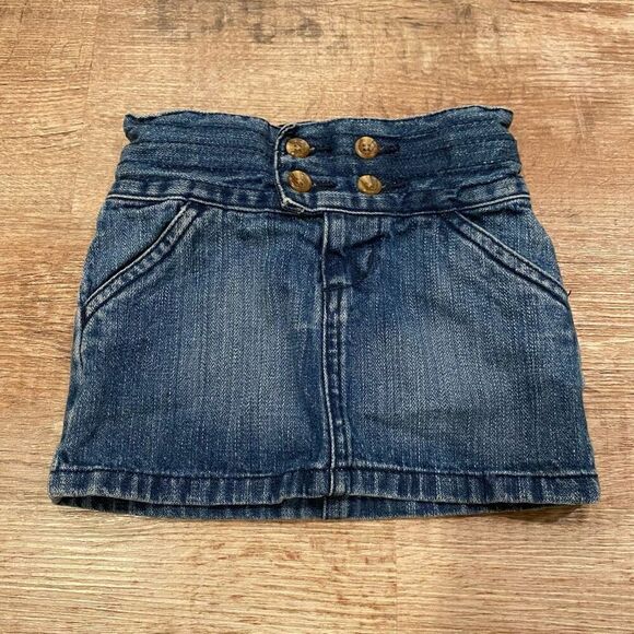 Old Navy Denim Jean Skirt Adjustable Waist Toddler Size 2T - Picture 2 of 8